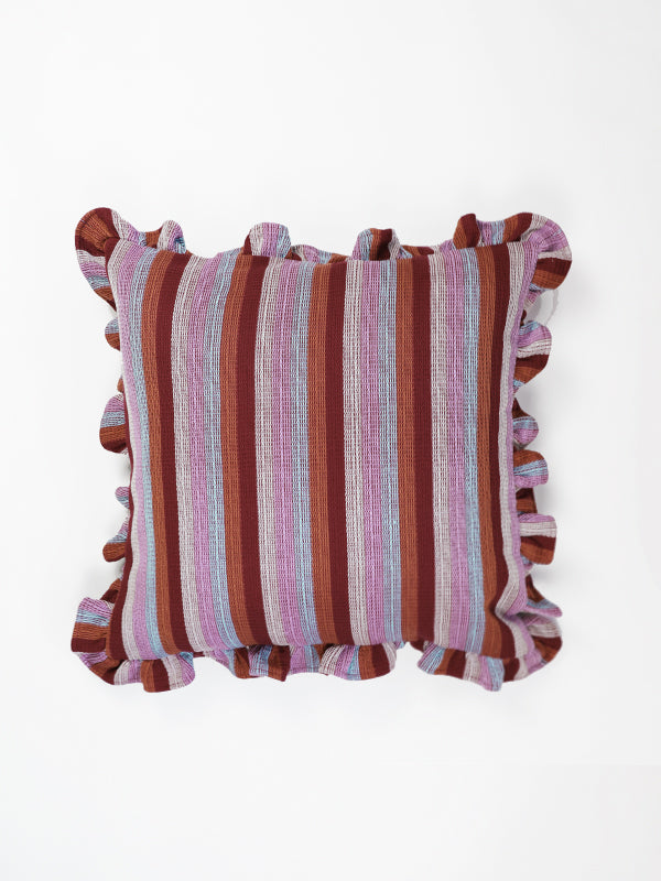 FRILLY STRIPE CUSHION COVERS