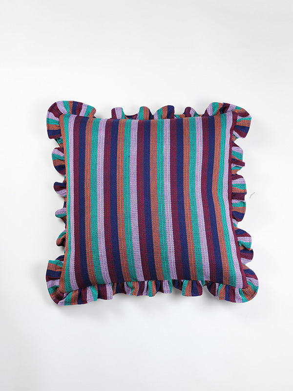 FRILLY STRIPE CUSHION COVERS