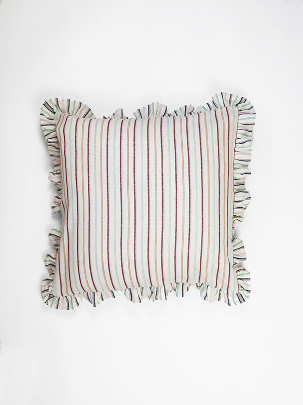 FRILLY STRIPE CUSHION COVERS