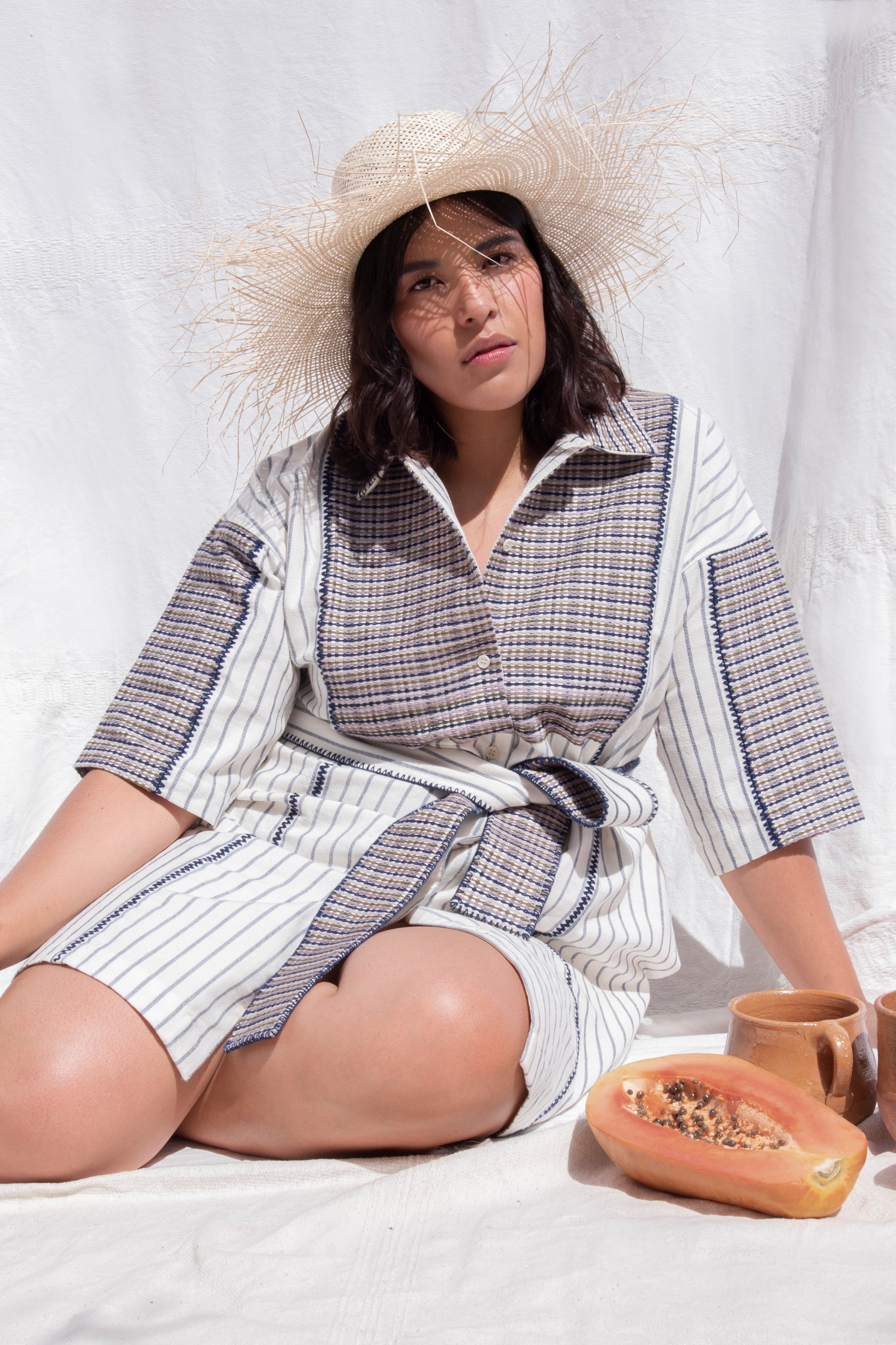 THE ANGELINA SHIRT-DRESS, MAUVE – Sample