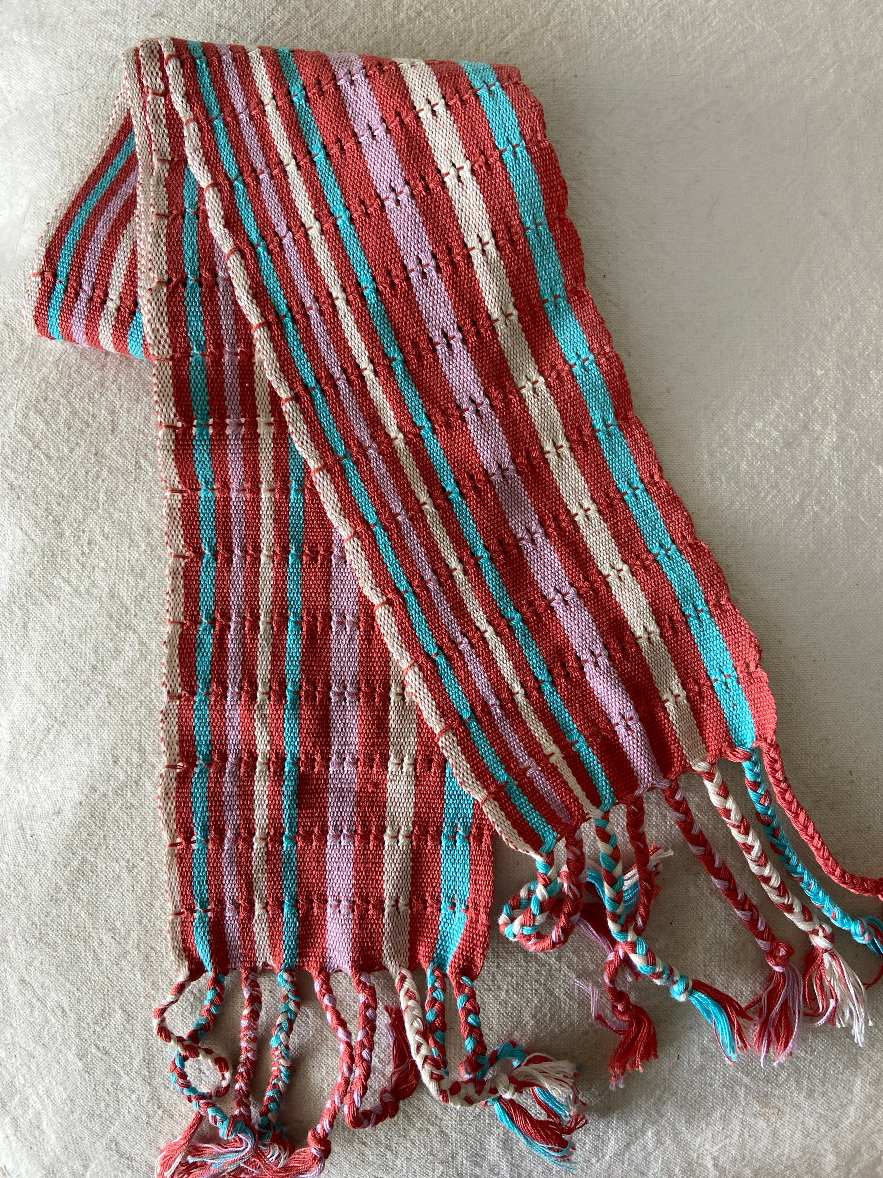 HANDWOVEN STRIPE TIE-BELT