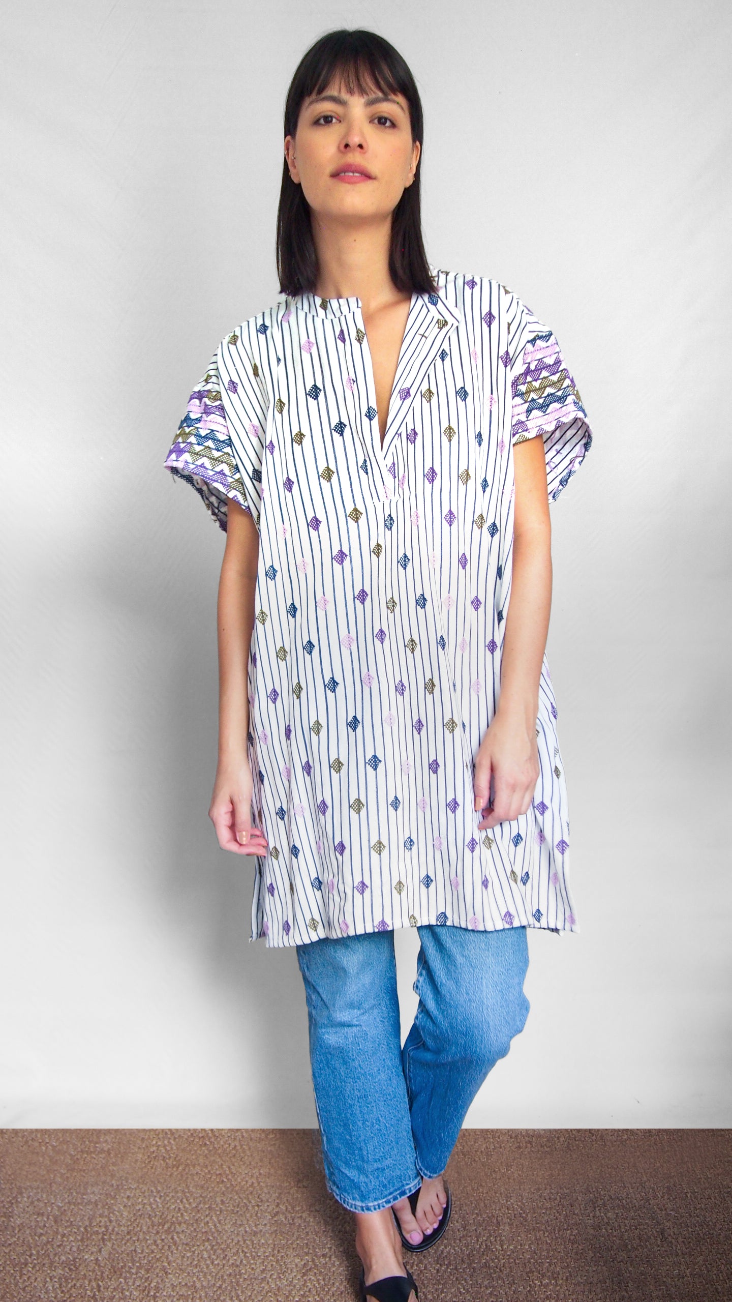 THE CARMEN DRESS, OFF-WHITE – Sample