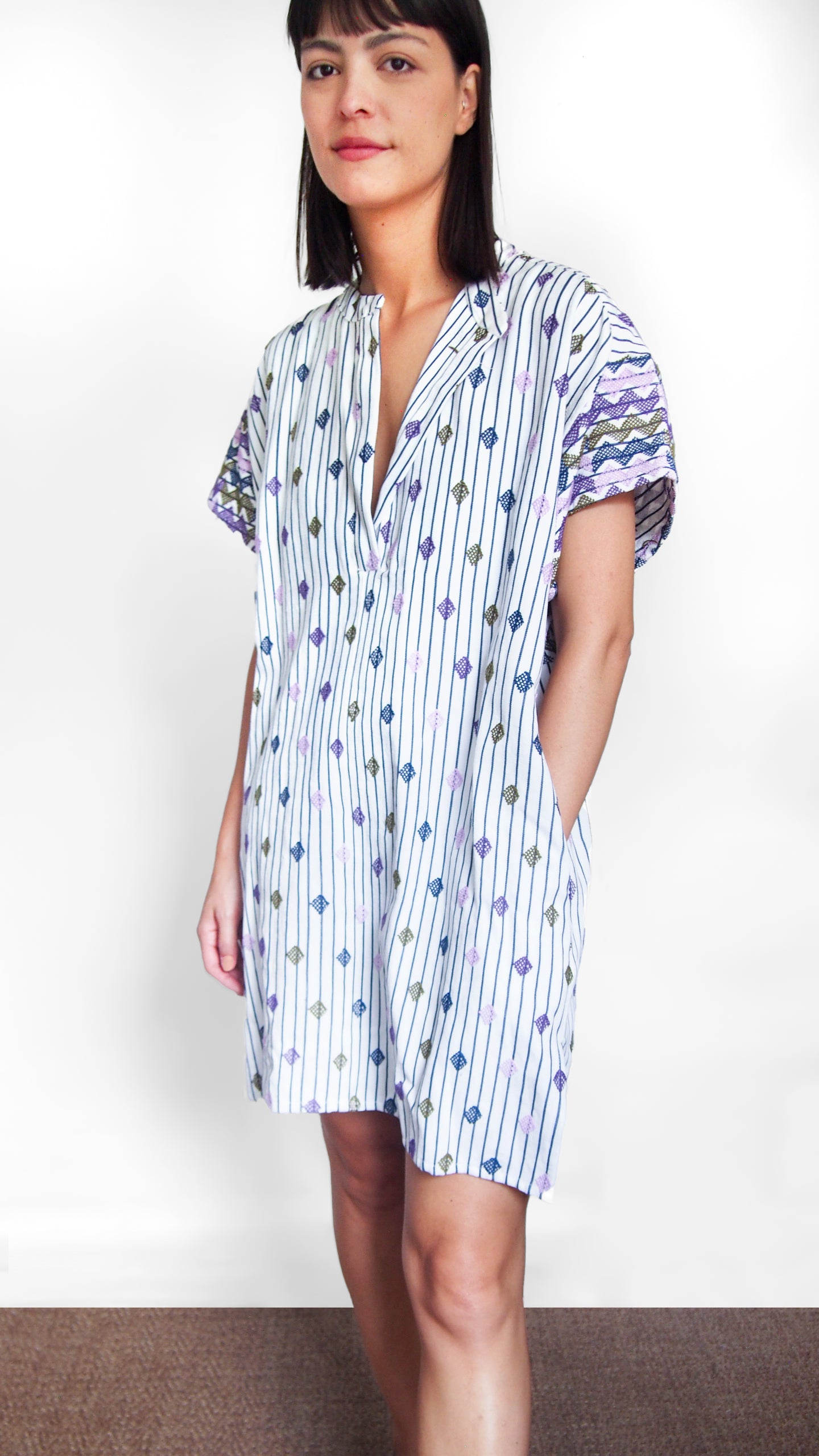 THE CARMEN DRESS, OFF-WHITE – Sample