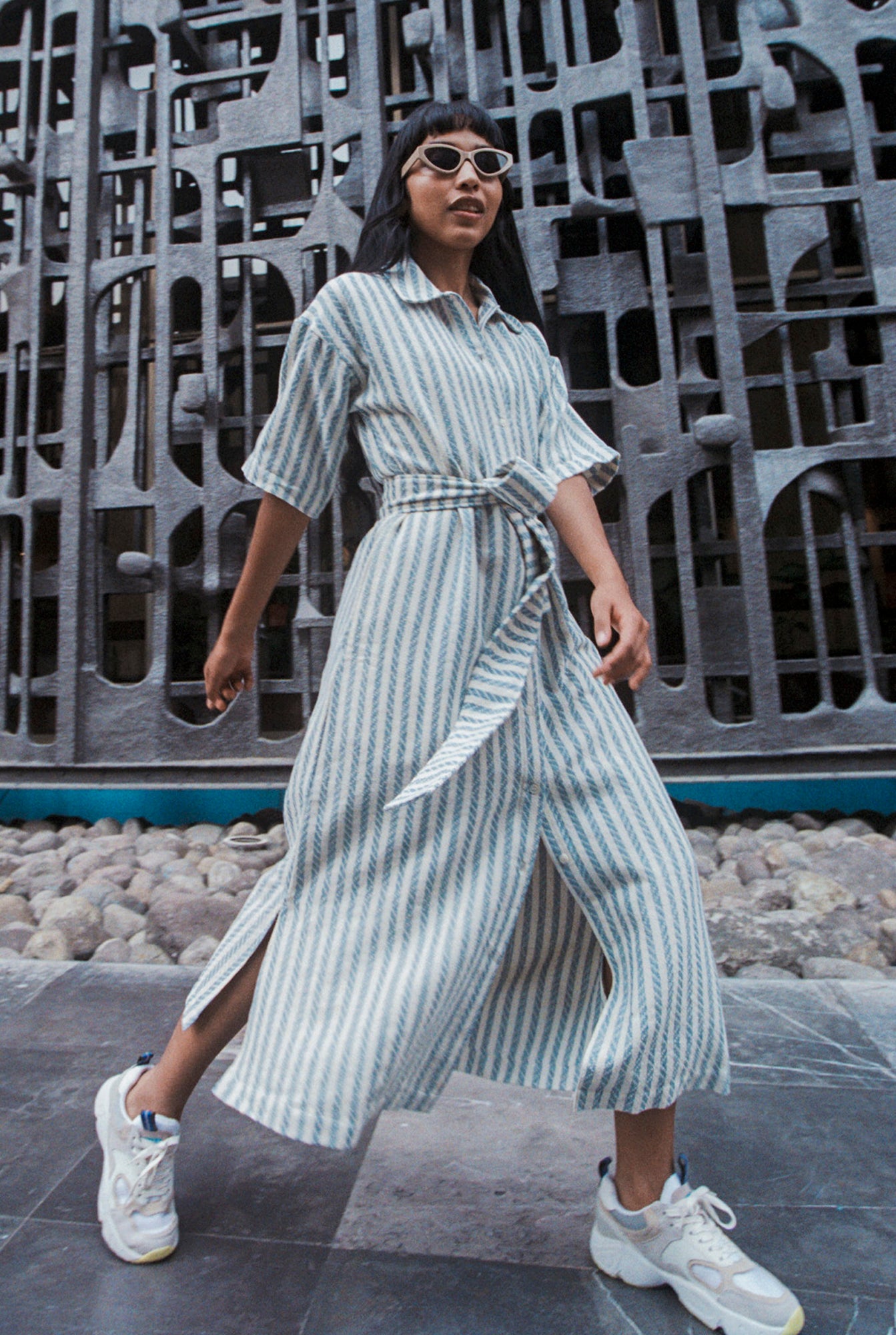 ZINA DRESS, INDIGO– New (A)