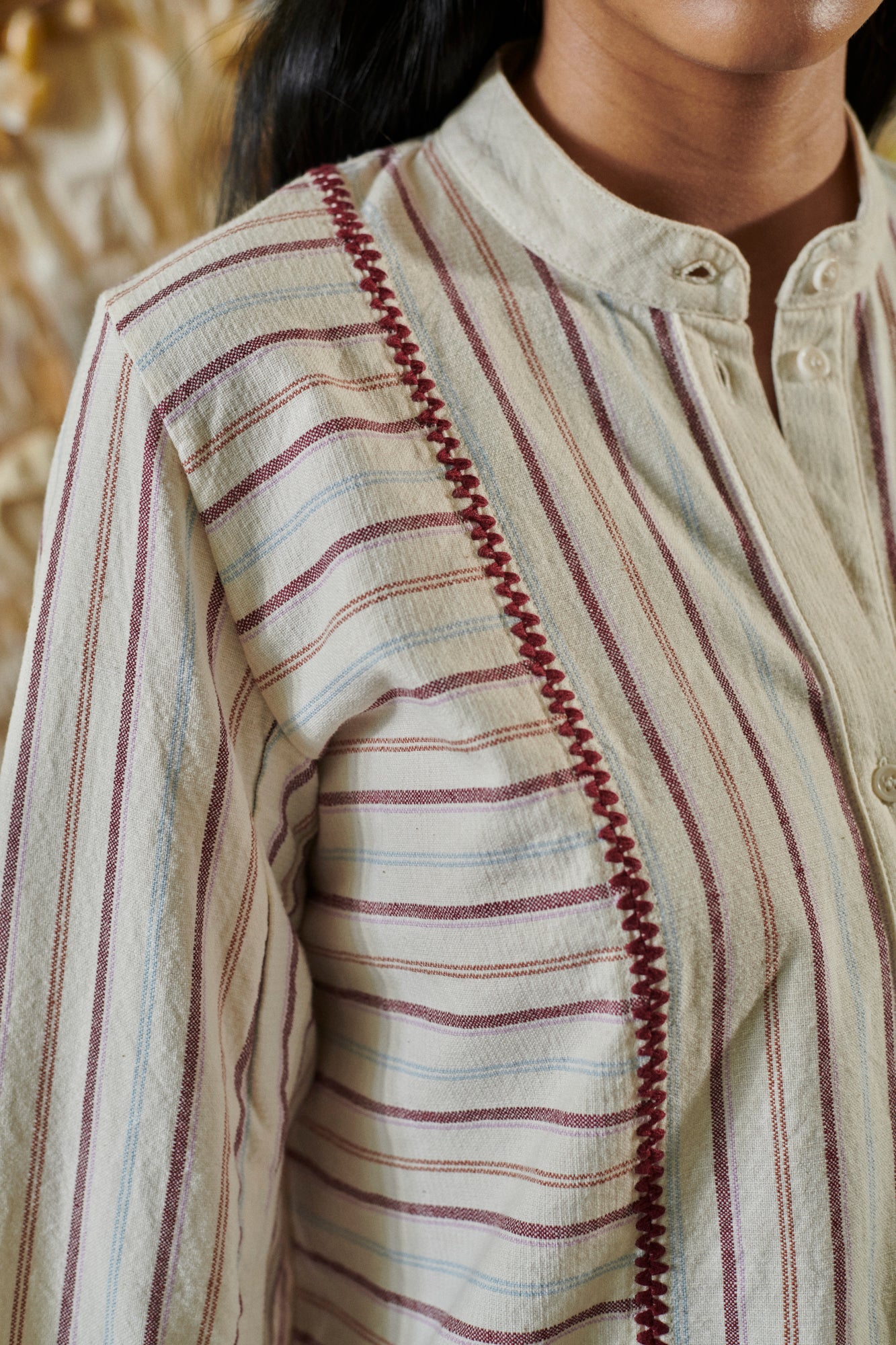 The Marlita Shirt - Ticking Stripe