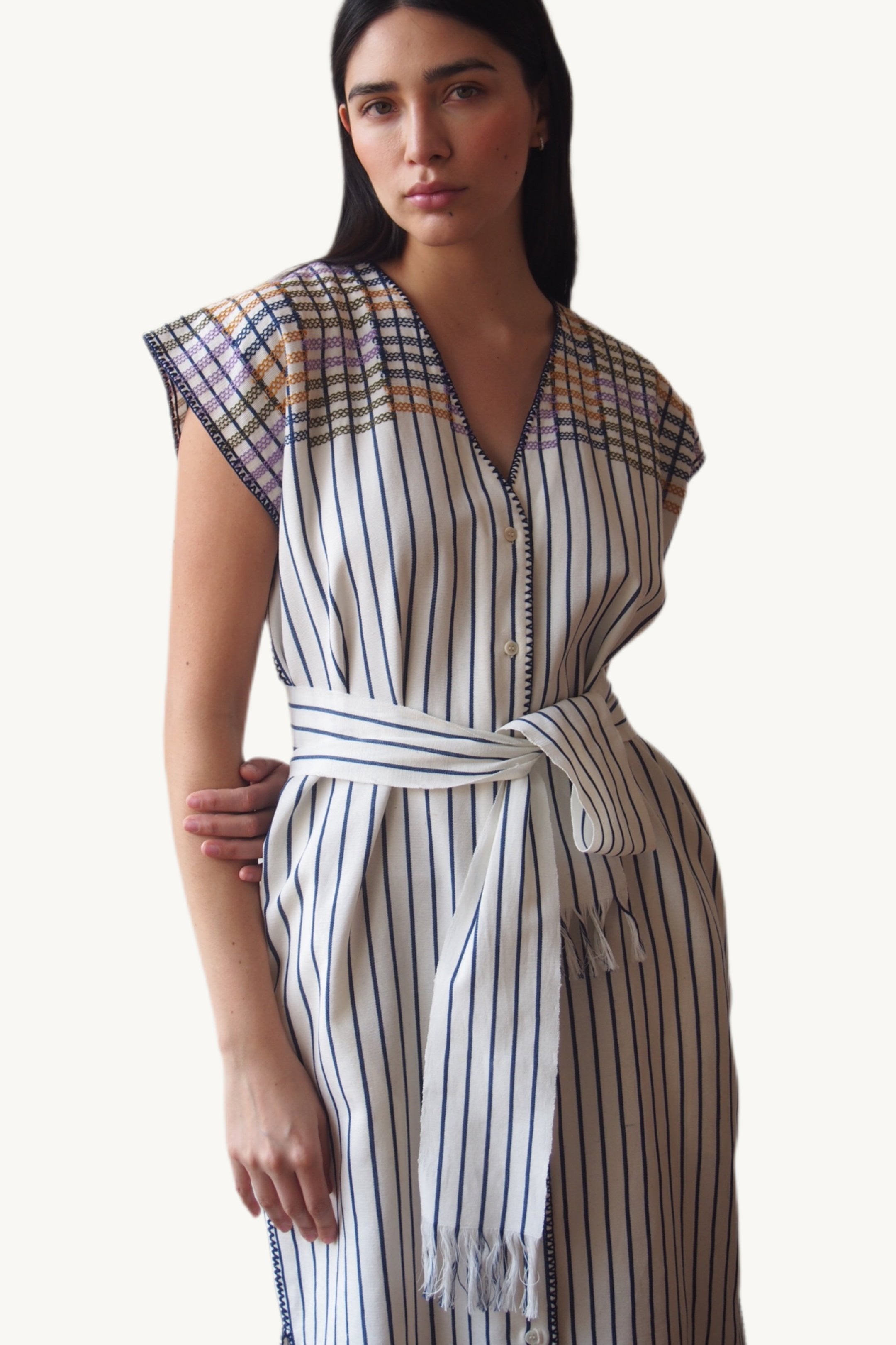 THE MAGDALENDA DRESS, OFF-WHITE – Sample