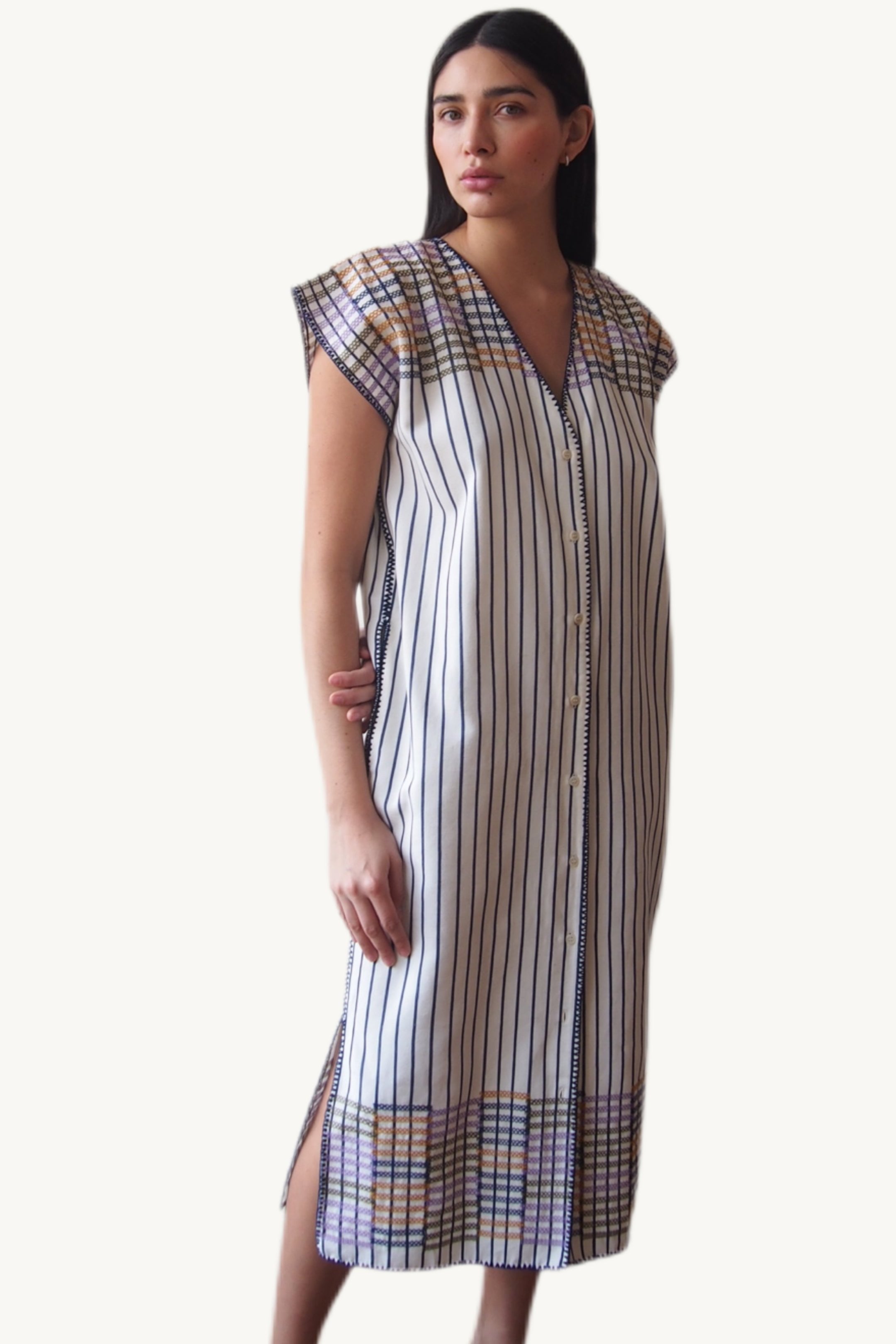 THE MAGDALENDA DRESS, OFF-WHITE – Sample