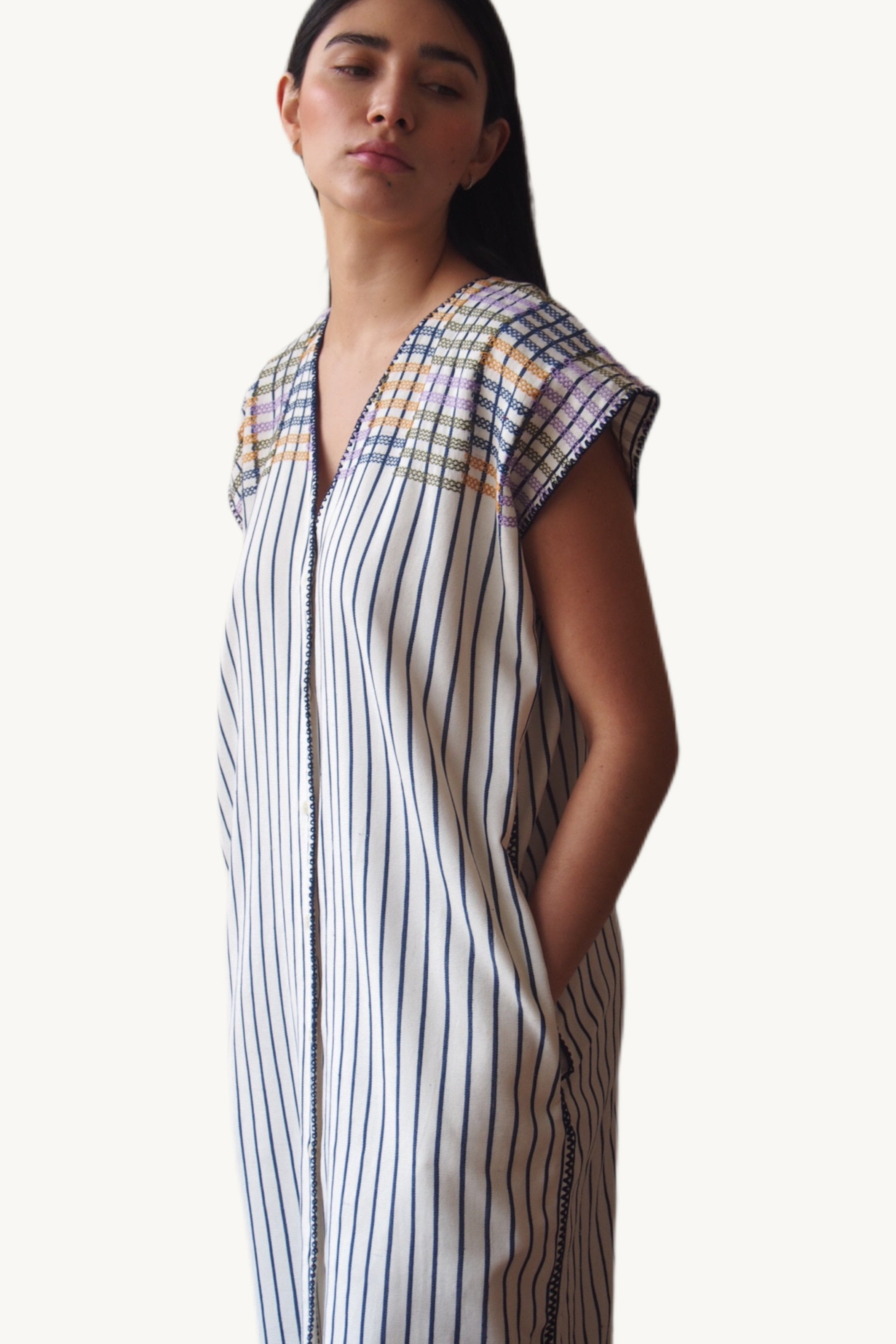 THE MAGDALENDA DRESS, OFF-WHITE – Sample